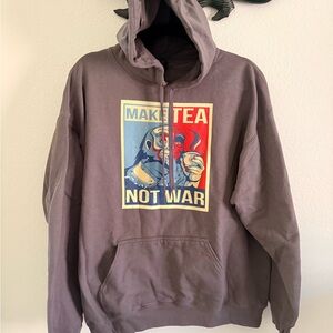 NWOT Gildan Graphic Hoodie - Make Tea Not War